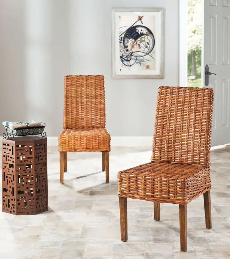 SANIBEL 18''H RATTAN SIDE CHAIR (SET OF 2)