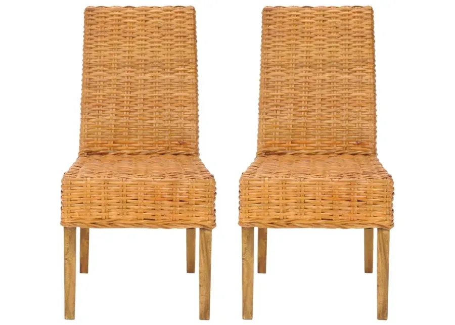 SANIBEL 18''H RATTAN SIDE CHAIR (SET OF 2)