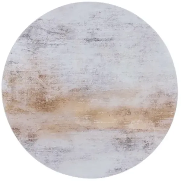 TACOMA 813 M/W S/R Grey  6' X 6' Round Round Rug