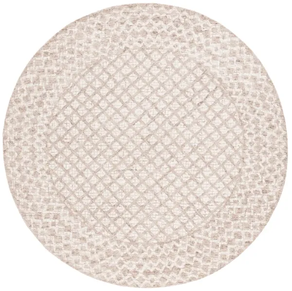 ABSTRACT Hand Tufted 6' x 6' Round area rug
