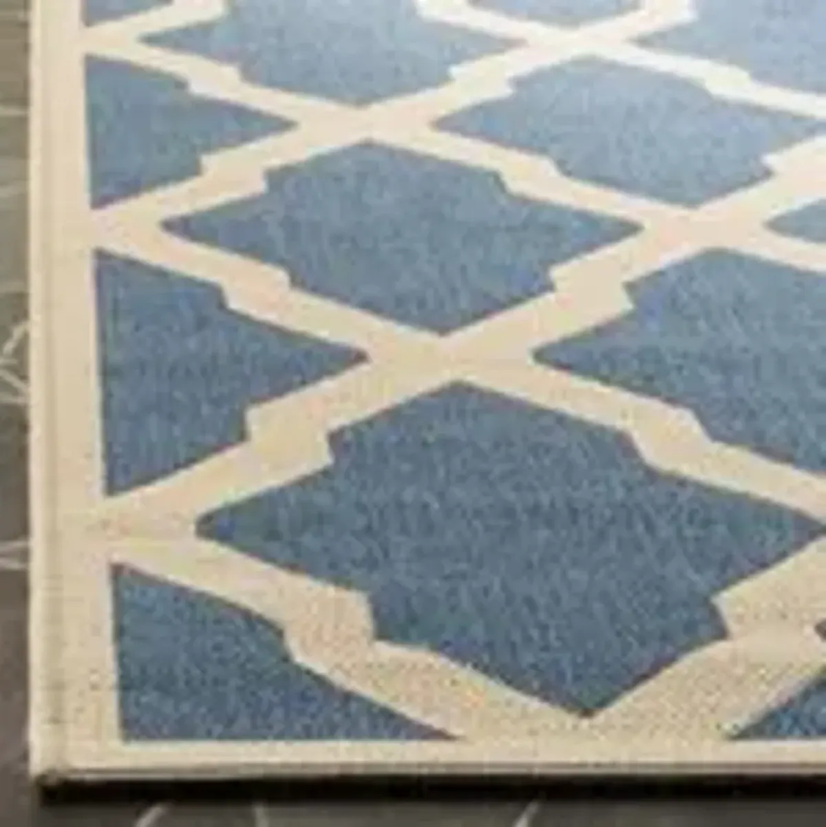 LINDEN 122 Blue  5'-3' X 7'-6' Medium Rectangle Rug