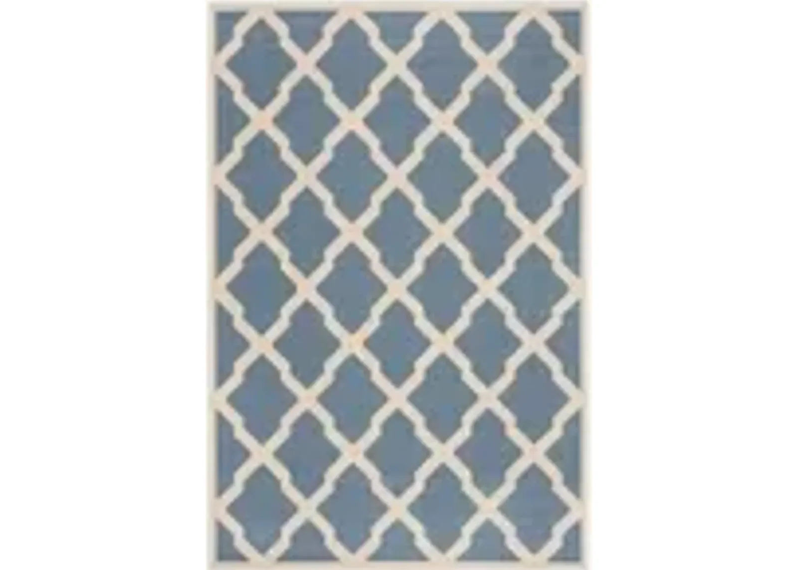 LINDEN 122 Blue  5'-3' X 7'-6' Medium Rectangle Rug