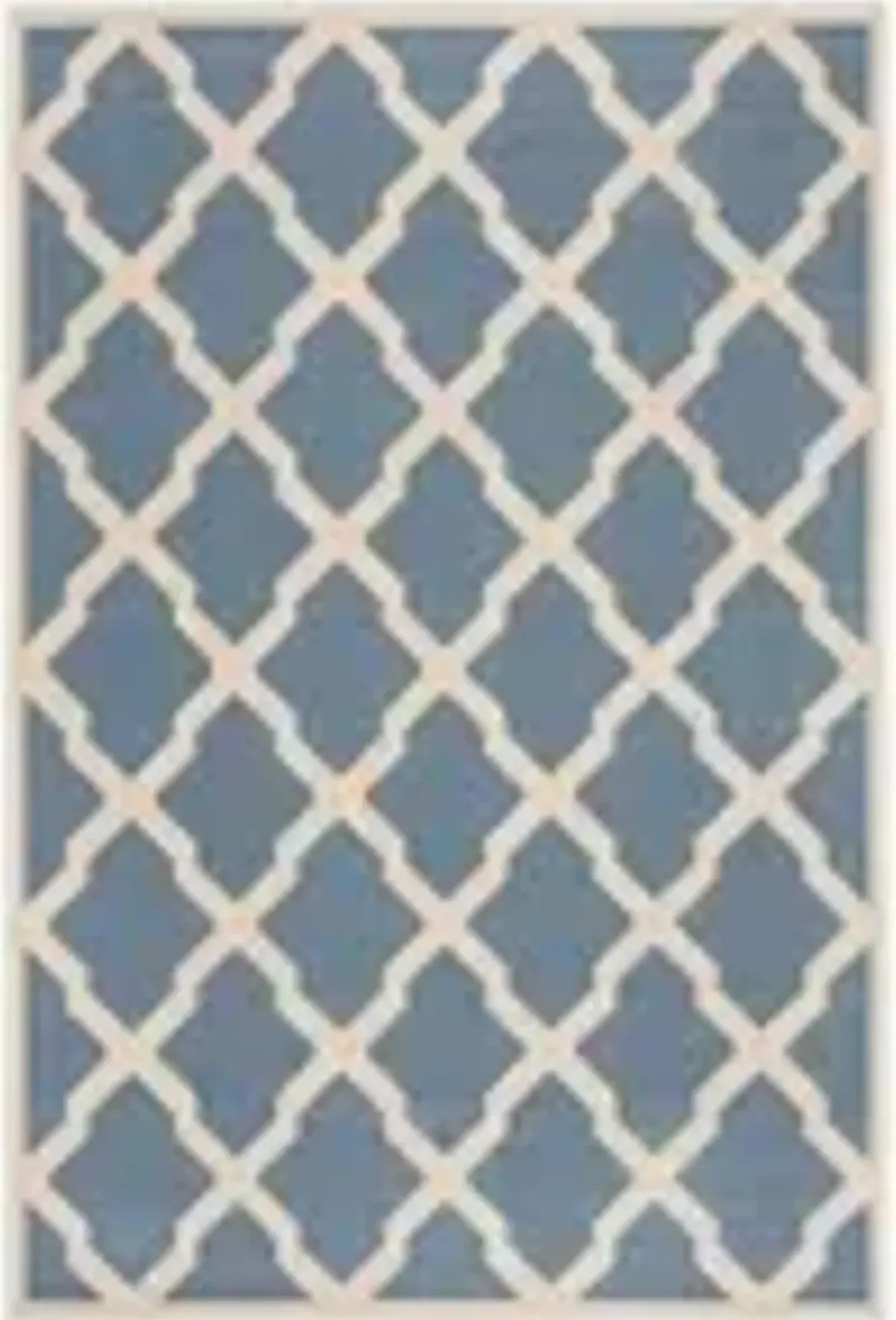 LINDEN 122 Blue  5'-3' X 7'-6' Medium Rectangle Rug