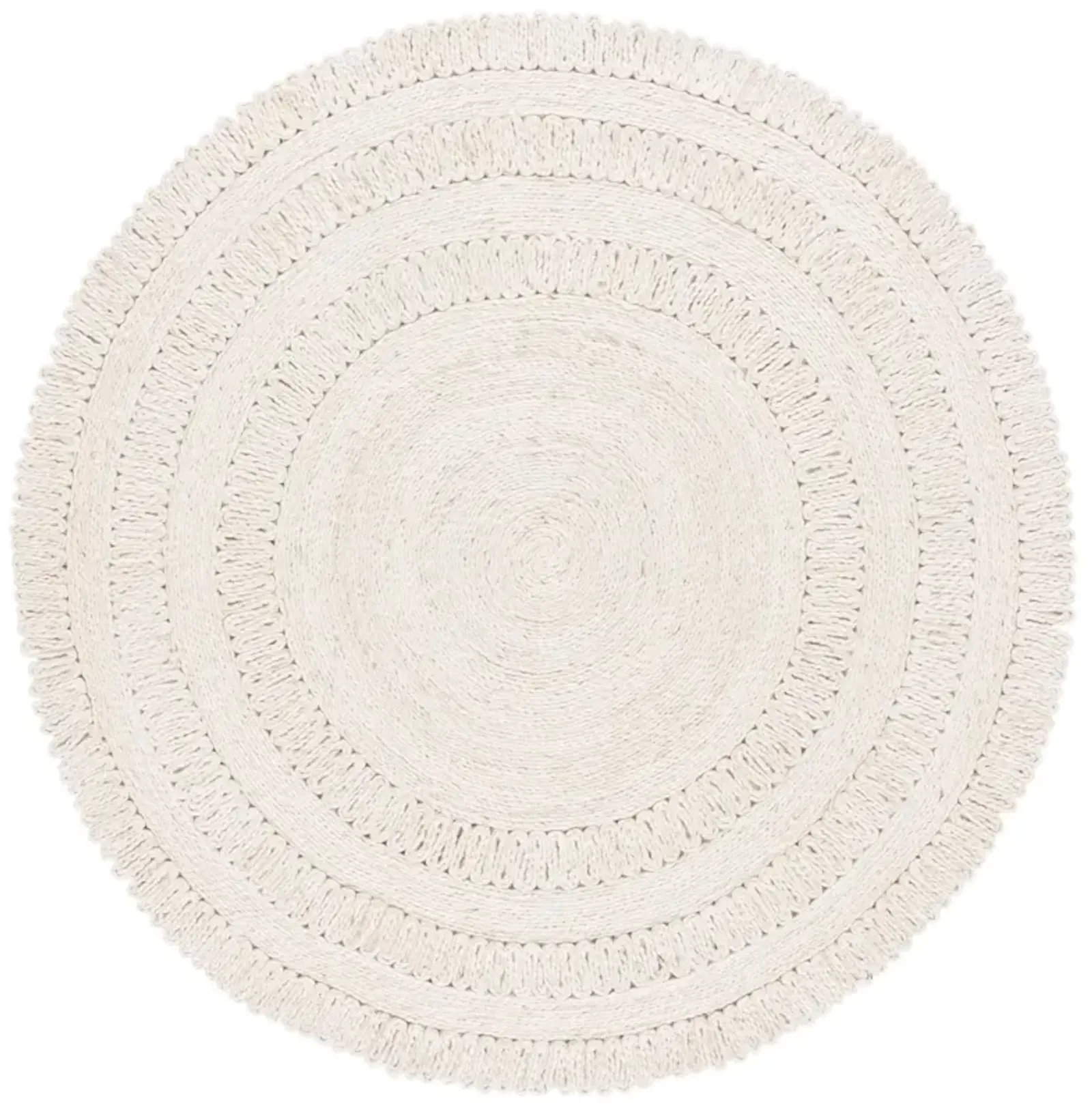 NATURAL FIBER 229 IVORY 4' x 4' Round Round Rug