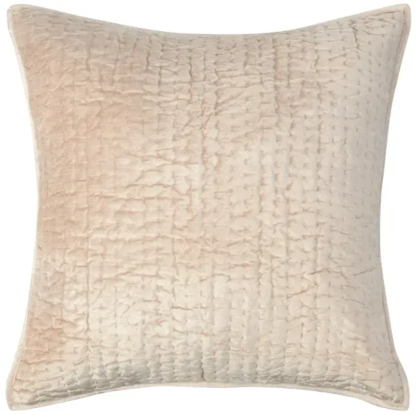 Dimitry 100% Rayon Velvet Nude King Sham