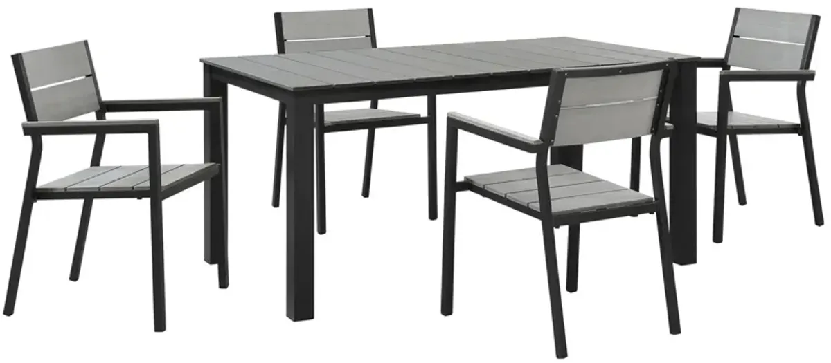 Maine 5 Piece Outdoor Patio Dining Set