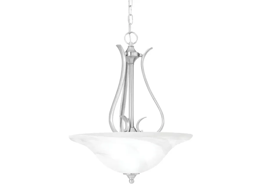 Prestige 18" Wide 3-Light Pendant - Brushed Nickel