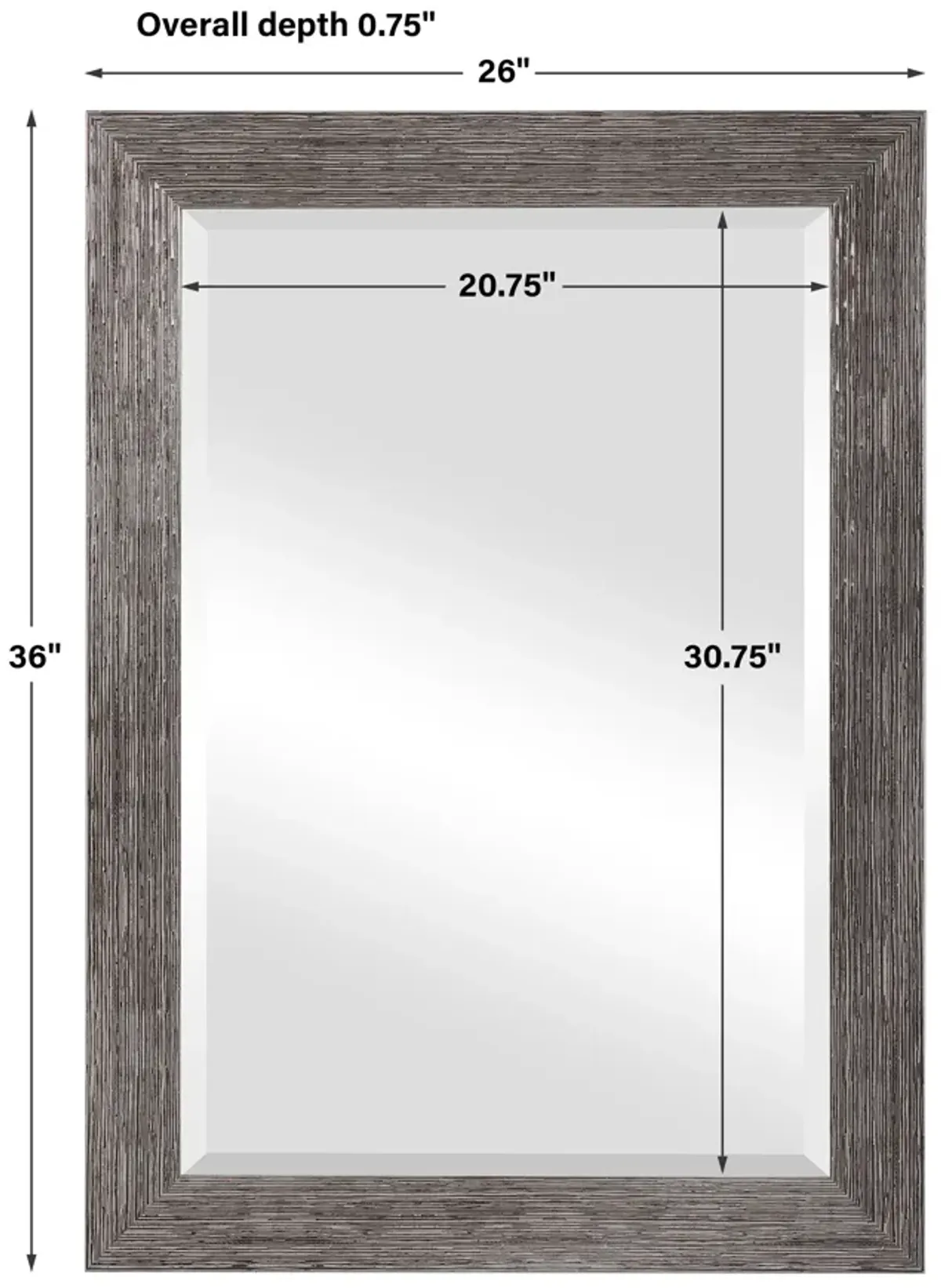 Dallas Variegated Wall Mirror