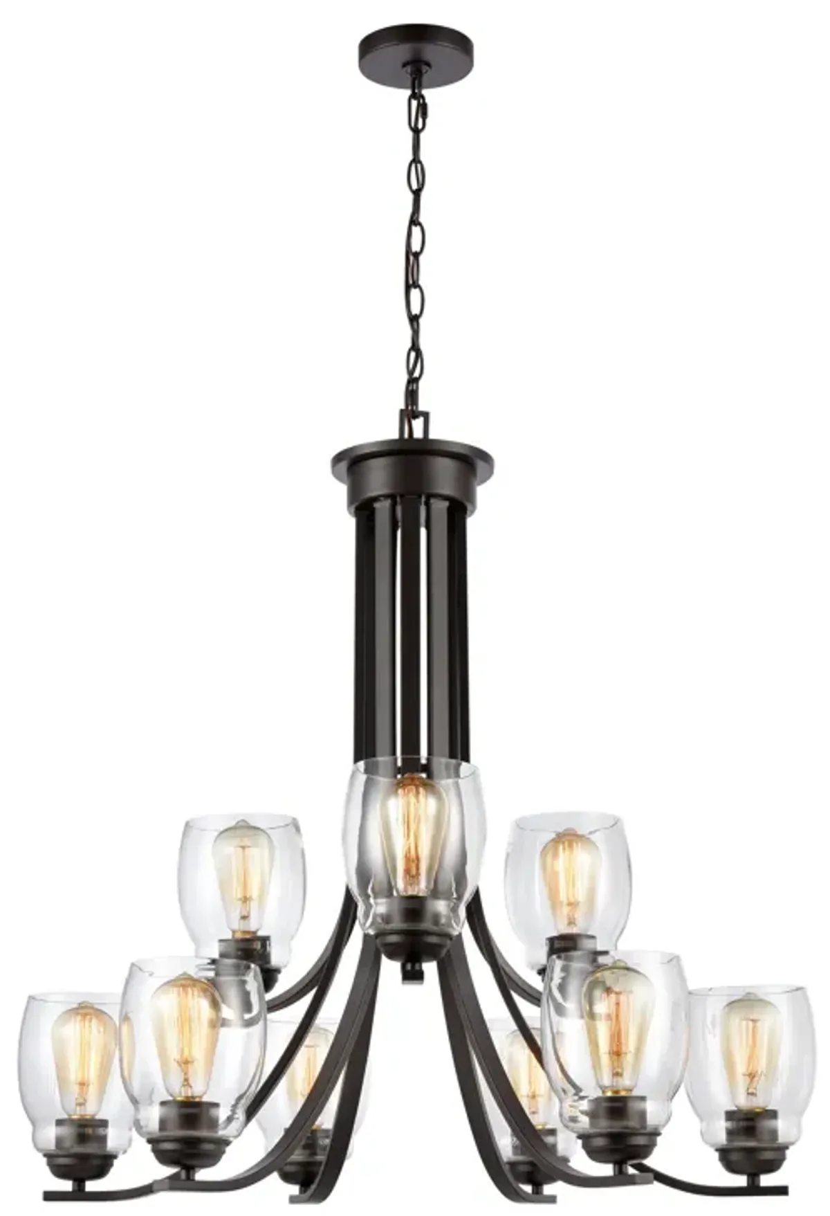 Calistoga 30.5" Wide 9-Light Chandelier - Oil Rubbed Bronze