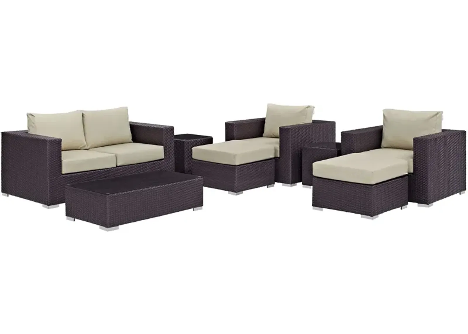 Convene 8 Piece Outdoor Patio Sofa Set