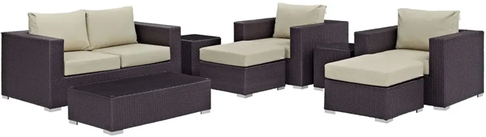 Convene 8 Piece Outdoor Patio Sofa Set