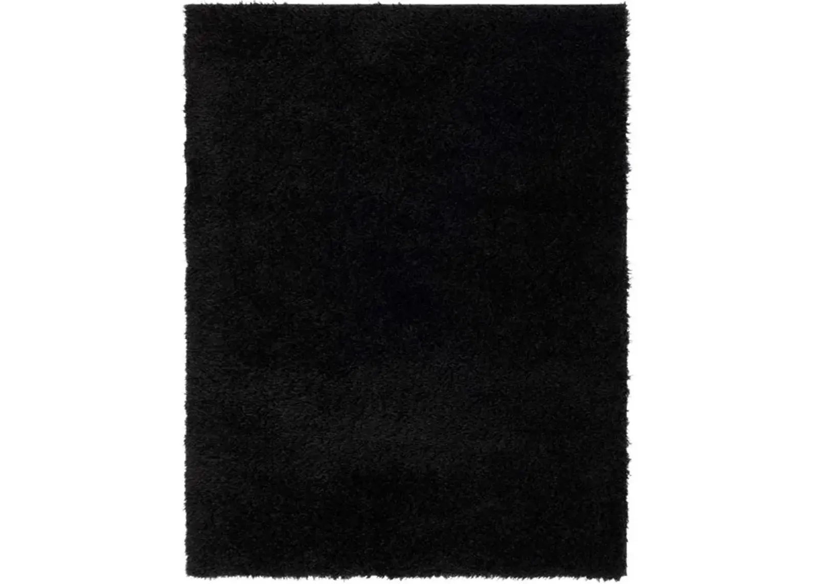 LINDSAY SHAG 560 Black 4' X 6' Small Rectangle Rug