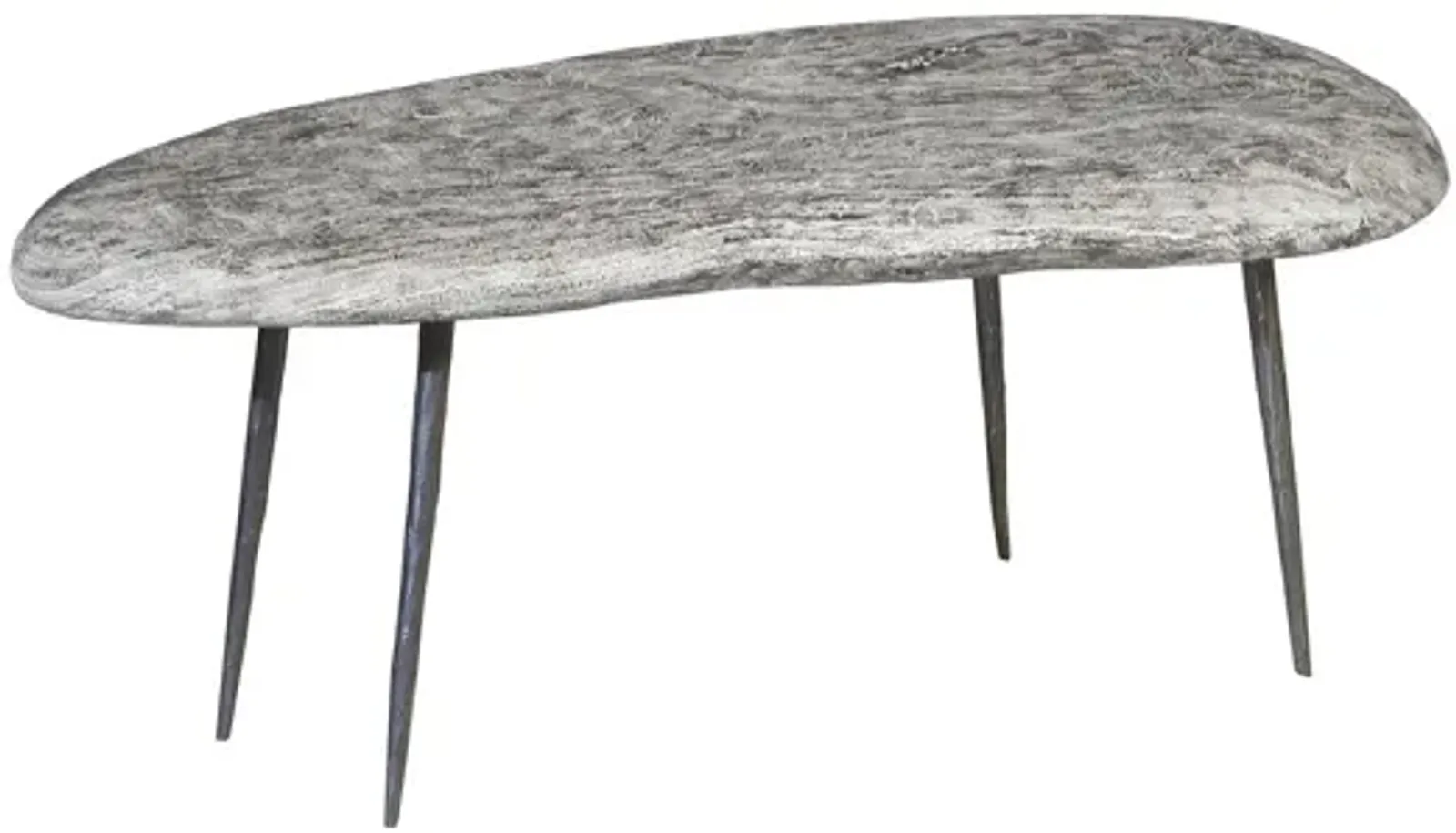 Skipping Stone Coffee Table With Forged Legs, SM