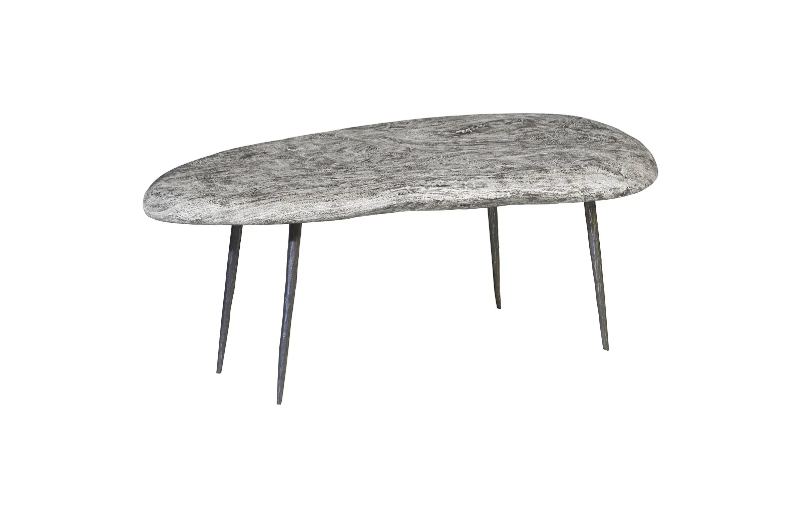 Skipping Stone Coffee Table With Forged Legs, SM