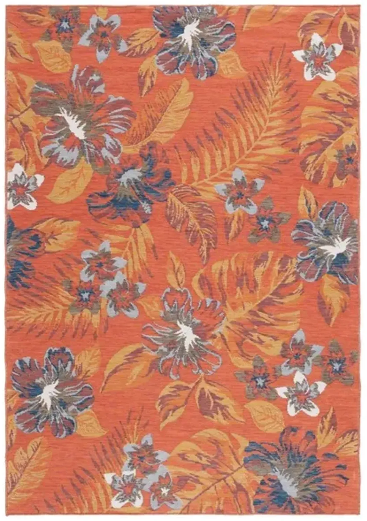 SUNRISE 671 Orange 4' X 5'-7' Small Rectangle Rug