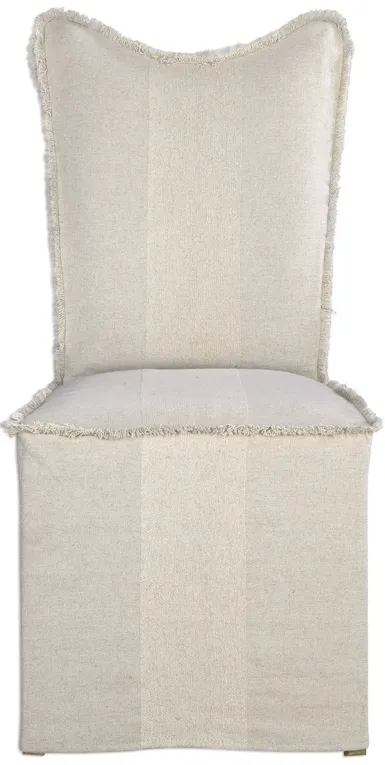 Lenore Armless Chairs, Flax, Set Of 2