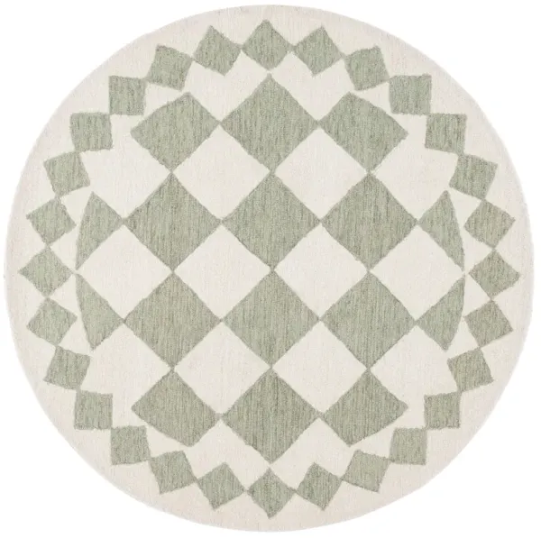 EBONY Hand Tufted 6' x 6' Round area rug