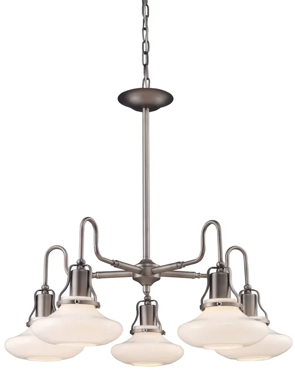 Centennial Park 5 Light Chandelier in Antique Pewter