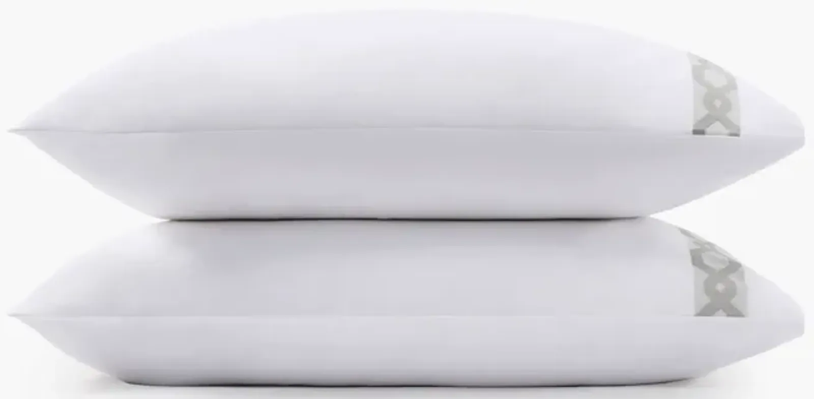 Croscill Signature Hem Grey 300TC Cotton Pillowcases