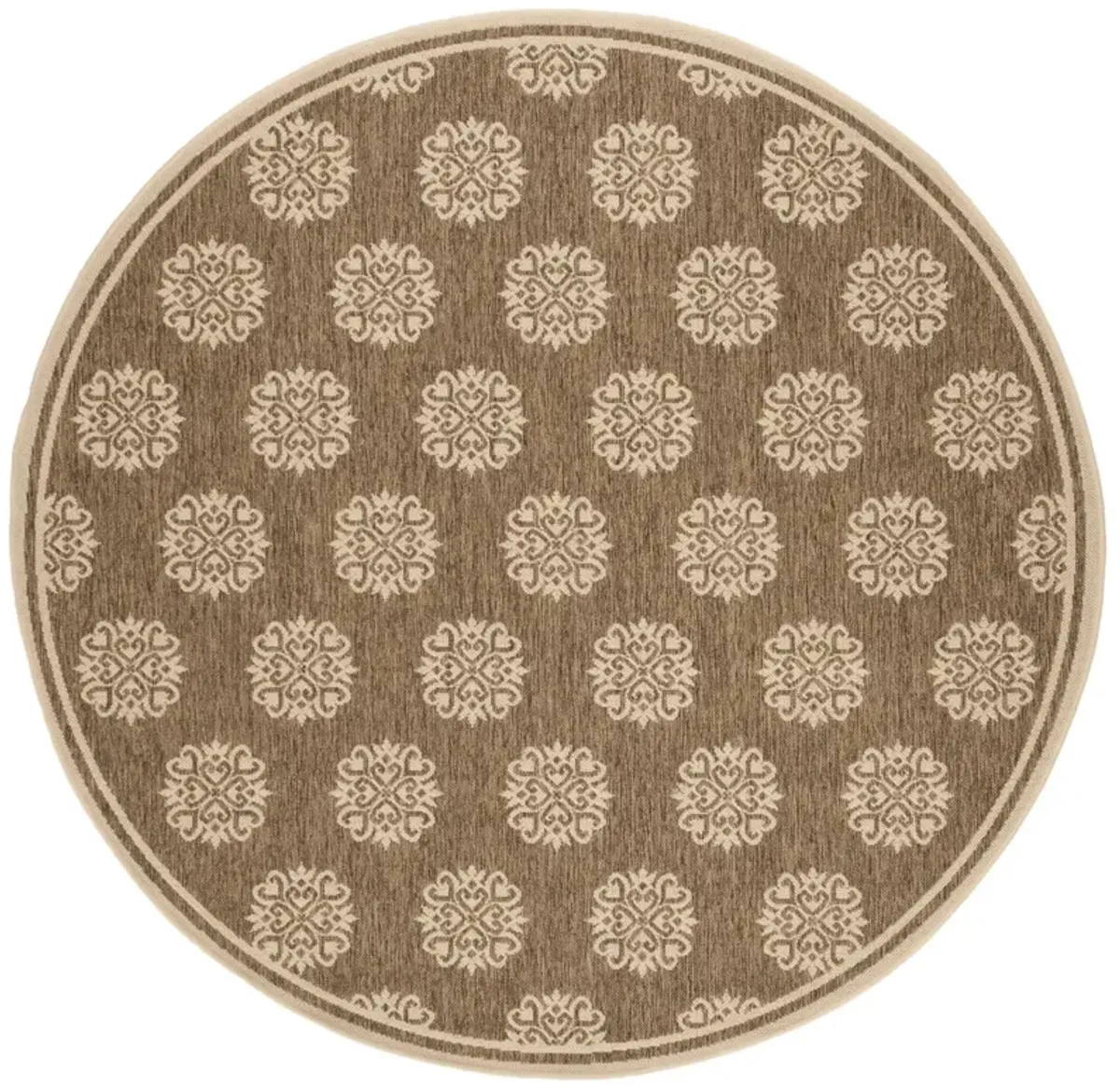 BEACH HOUSE 181 Beige 4' X 4' Round Round Rug