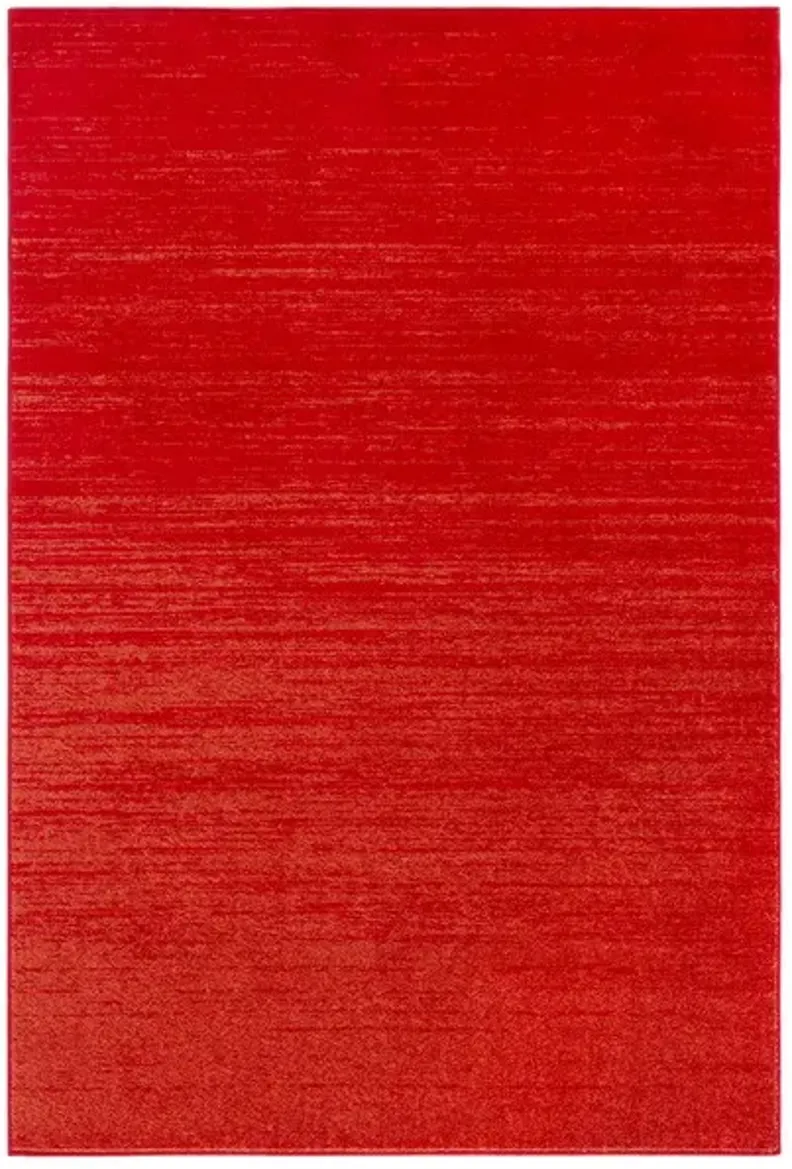 Adirondack Contemporary Red / Grey 2'-2" X 9' Powerloomed Rug