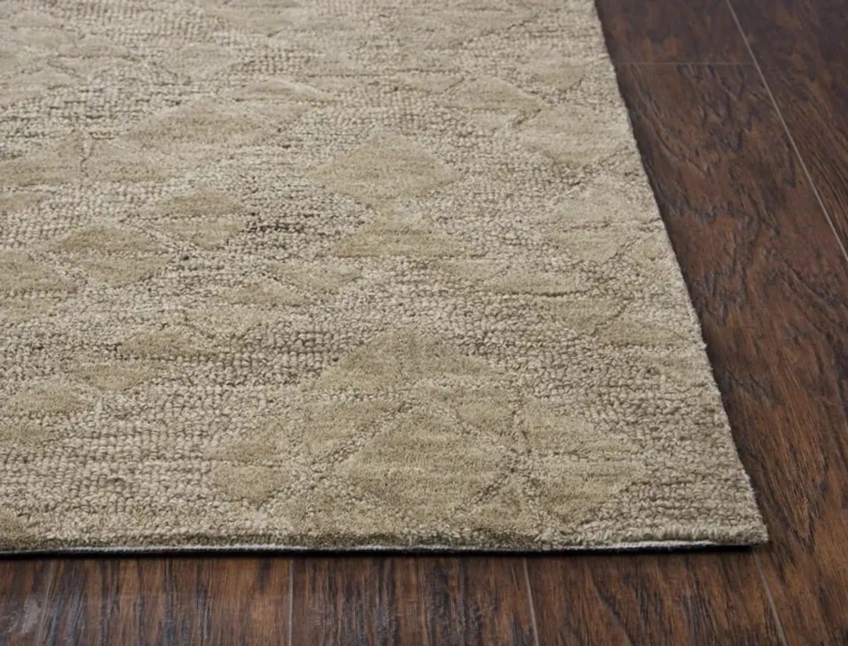 Fifth Avenue Brown Diamond Wool 8' x 10' Rectangle Rug