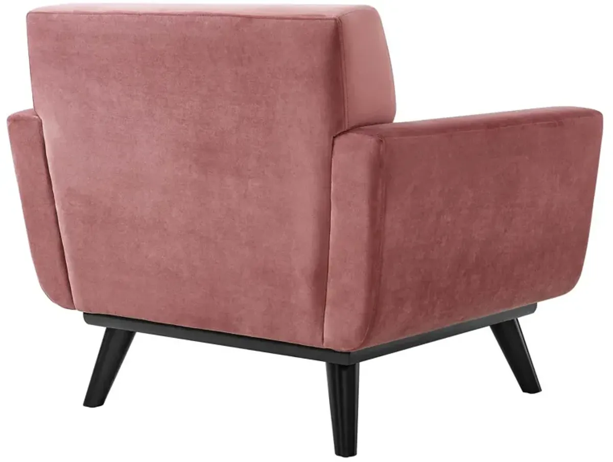 Engage Performance Velvet Armchair