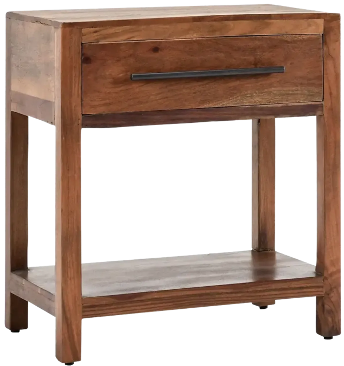 Wren One-Drawer End Table in Natural Brown 