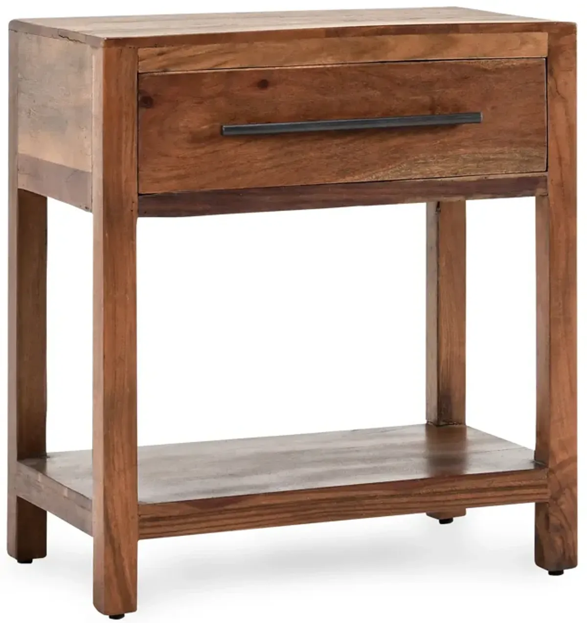 Wren One-Drawer End Table in Natural Brown 