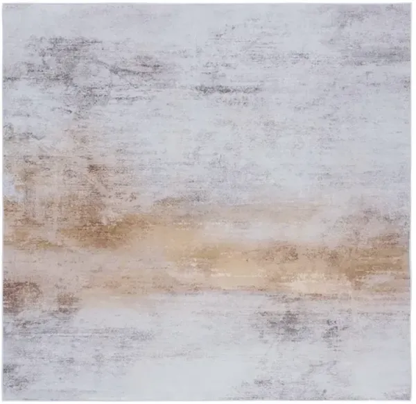 TACOMA 813 M/W S/R Grey  6' X 6' Square Square Rug