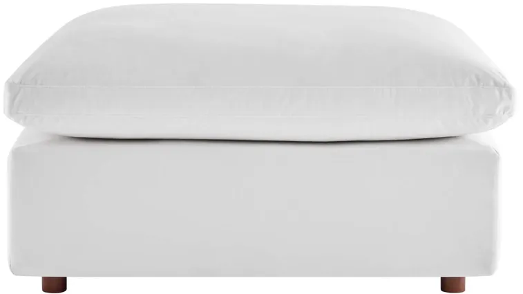 Commix Down Filled Overstuffed Performance Velvet Ottoman