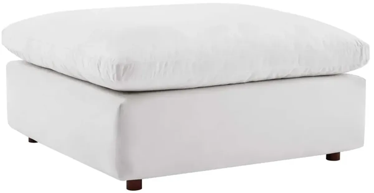 Commix Down Filled Overstuffed Performance Velvet Ottoman