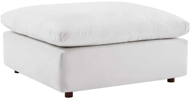 Commix Down Filled Overstuffed Performance Velvet Ottoman