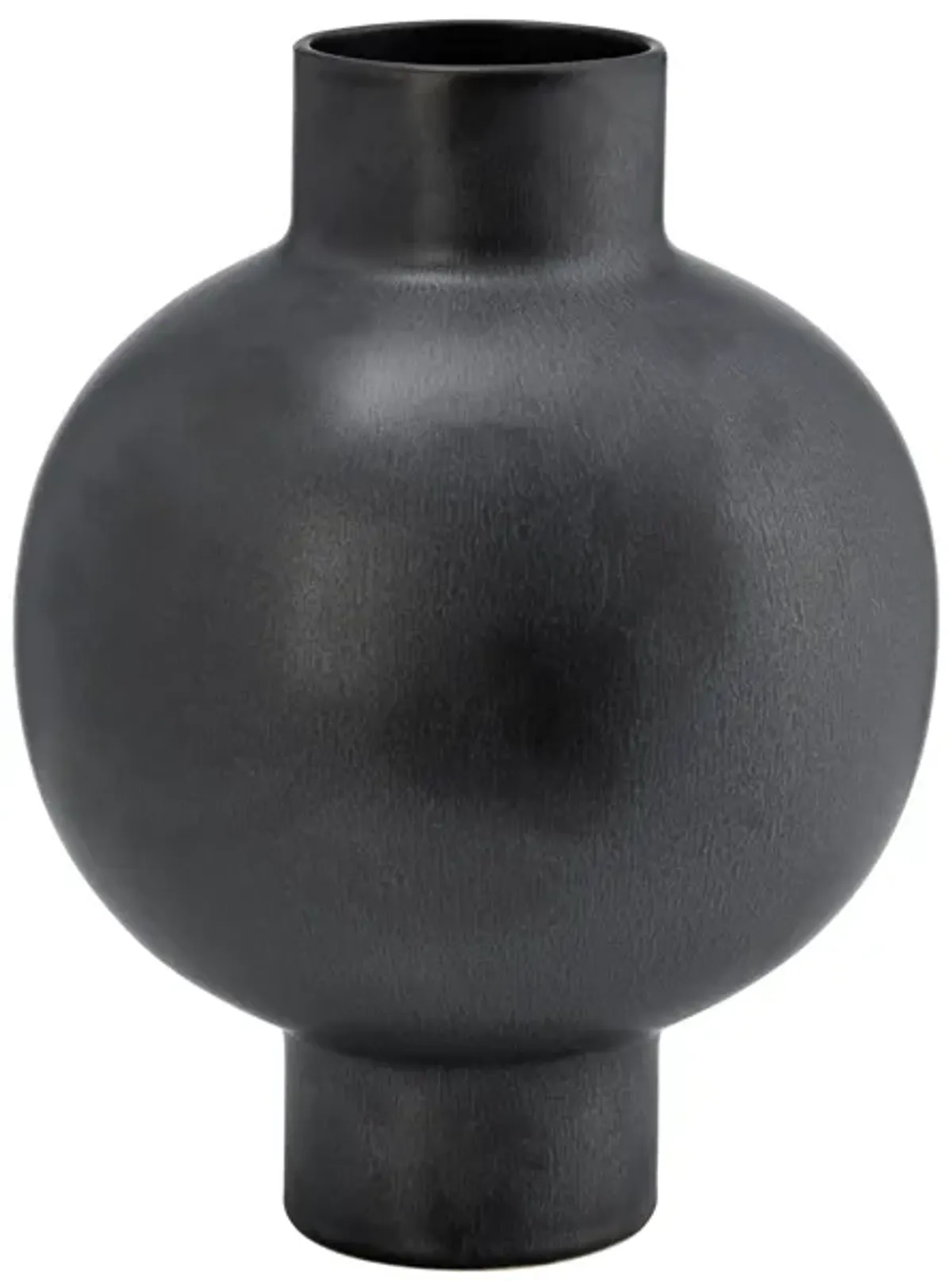 Cer, 11"h Bubble Vase, Gray