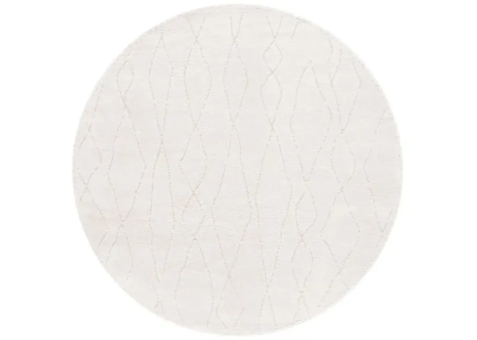 MELODY 112 Beige 6'-7' X 6'-7' Round Round Rug