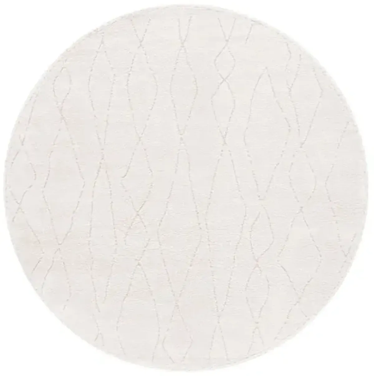 MELODY 112 Beige 6'-7' X 6'-7' Round Round Rug