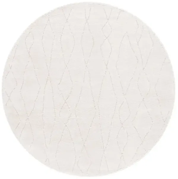 MELODY 112 Beige 6'-7' X 6'-7' Round Round Rug