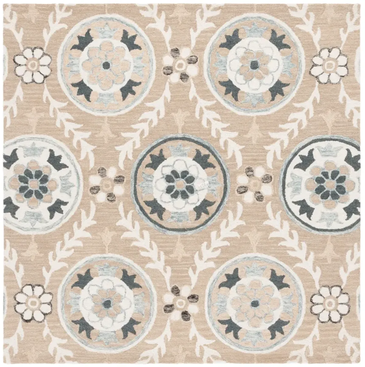 JARDIN Hand Tufted 6' x 6' Square area rug