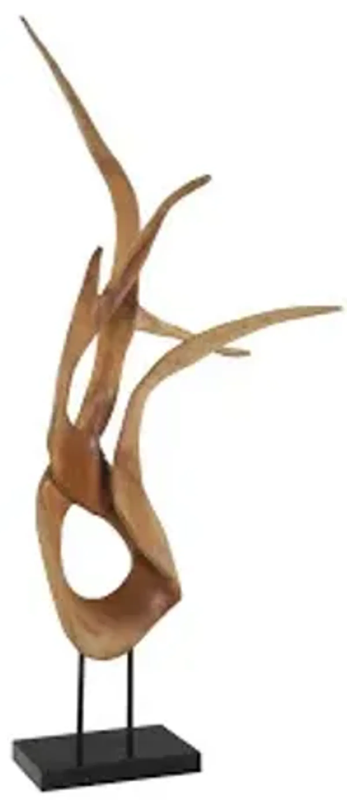 mahogany wood sculpture, table top, size, shape, styles vary