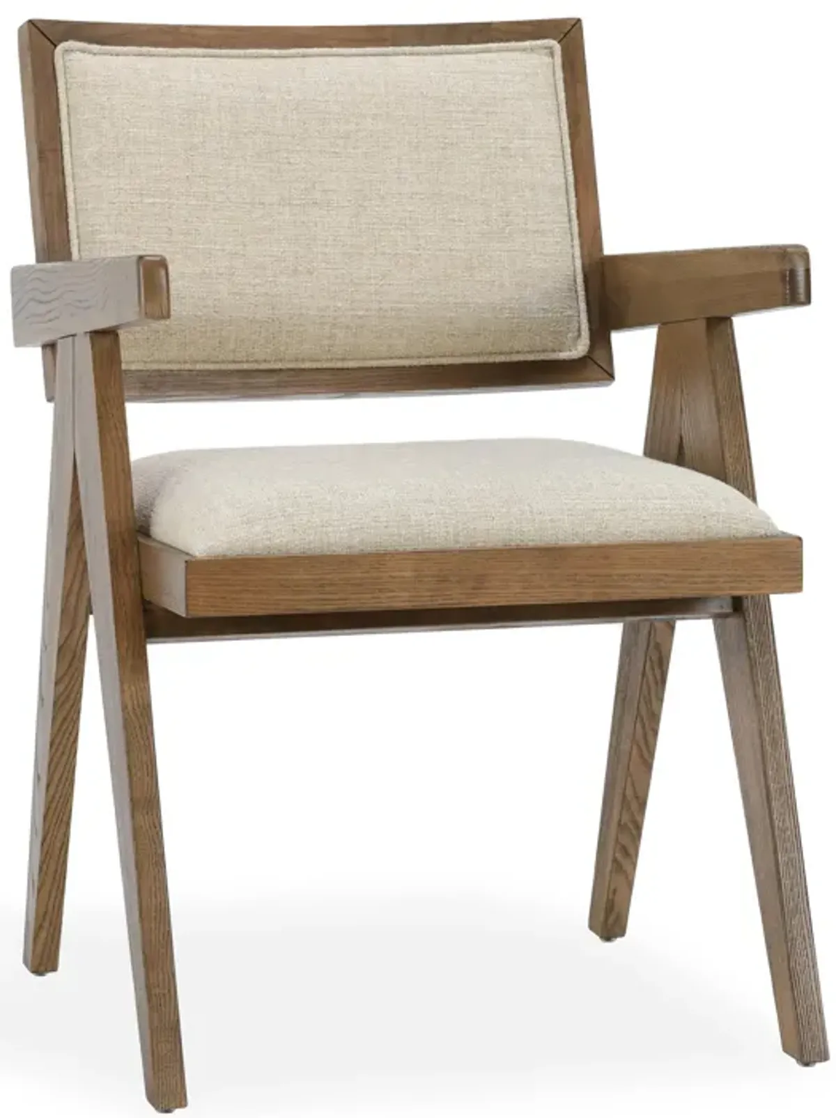 Dolton Top Grain Leather Arm Chair in Beige