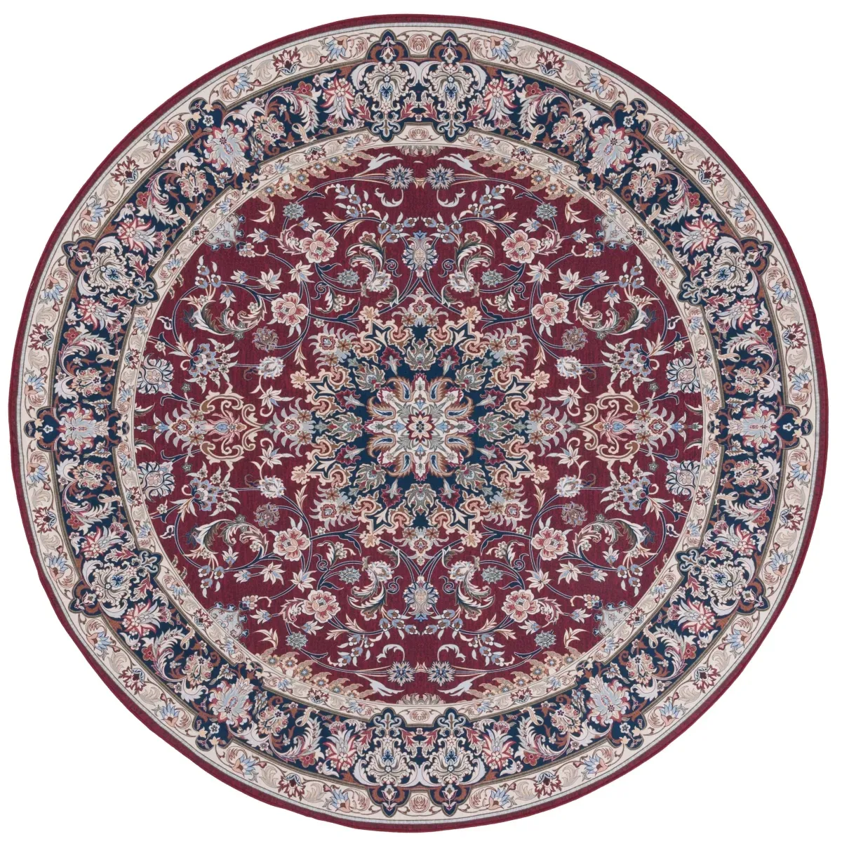 TUCSON 135 M/W S/R RED  4' x 4' Round Round Rug