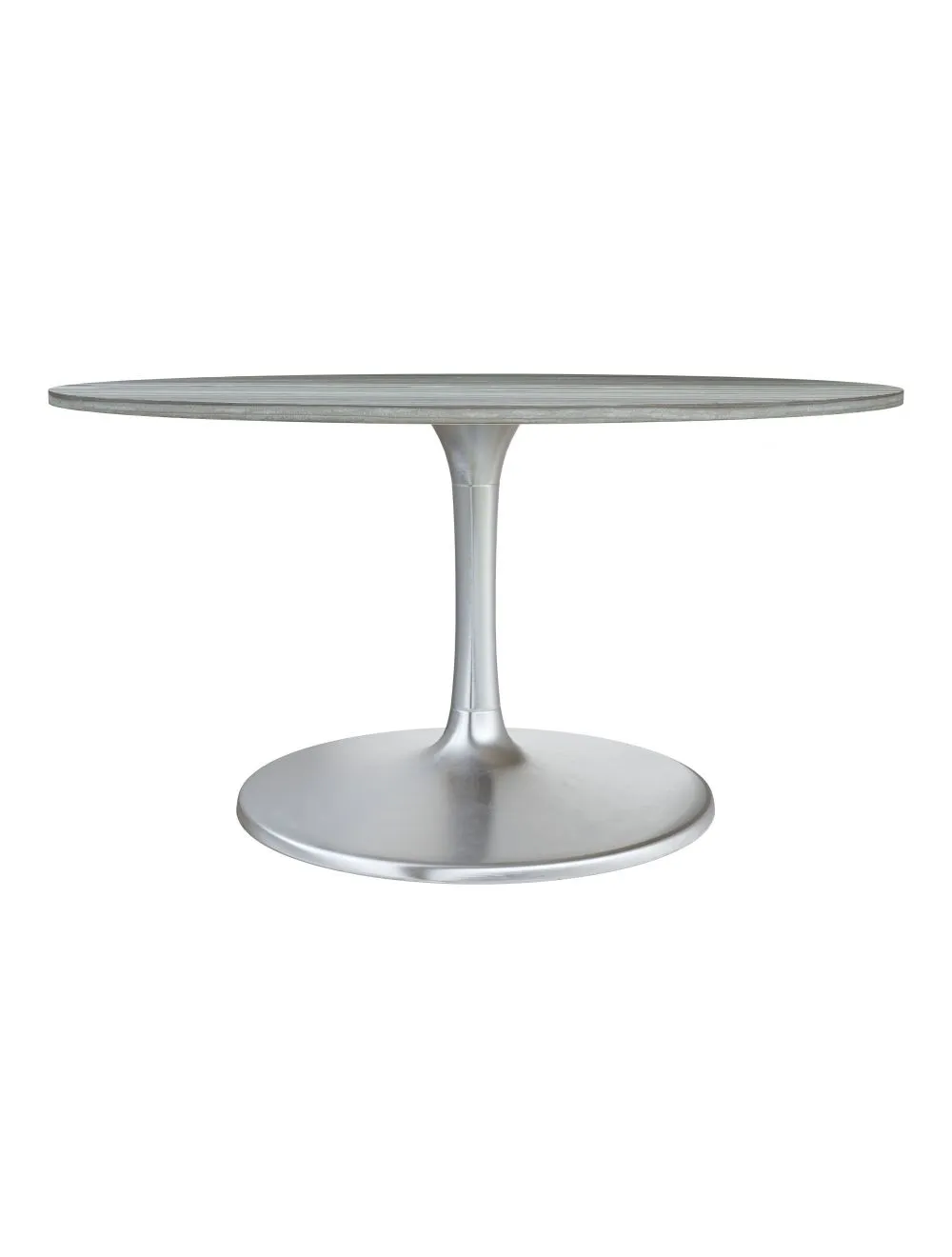 Star City Dining Table (60") Gray & Silver