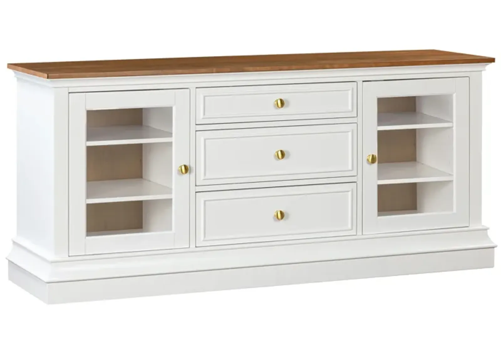 Hudson White Entertainment Console