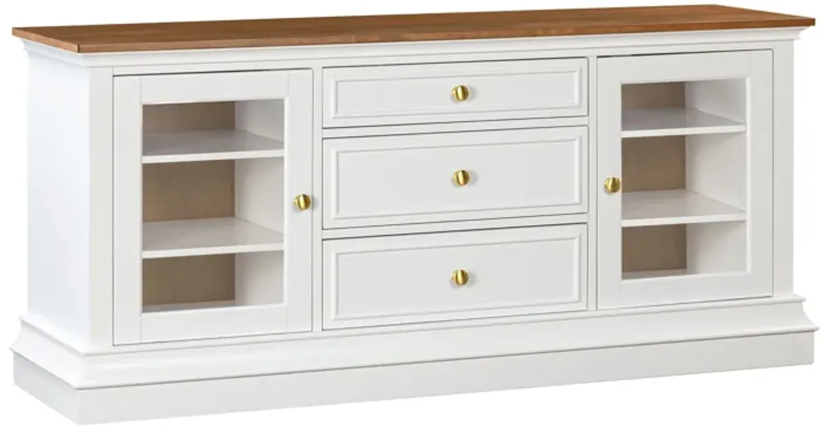 Hudson White Entertainment Console