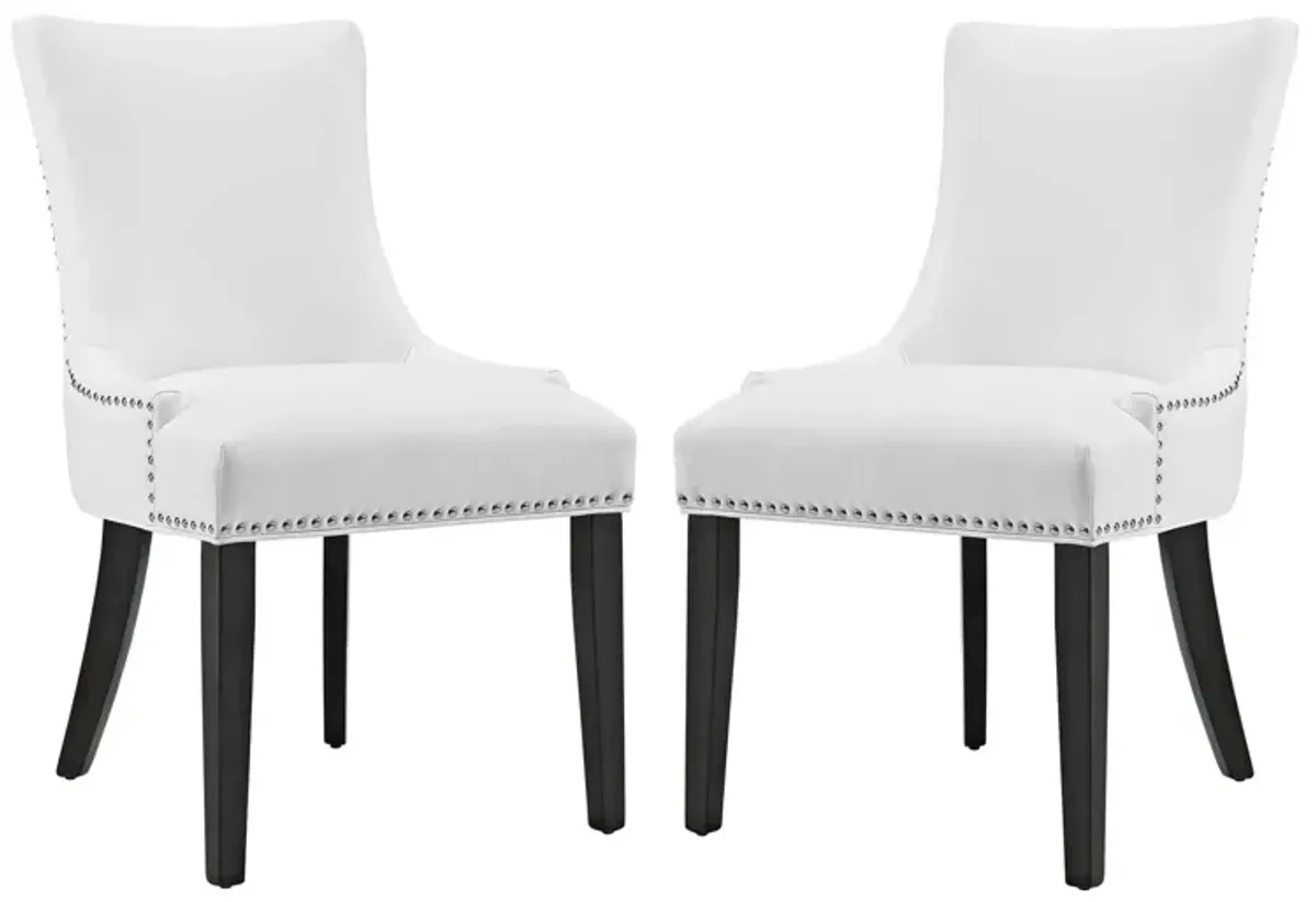 Marquis Dining Chair Faux Leather Set of 2