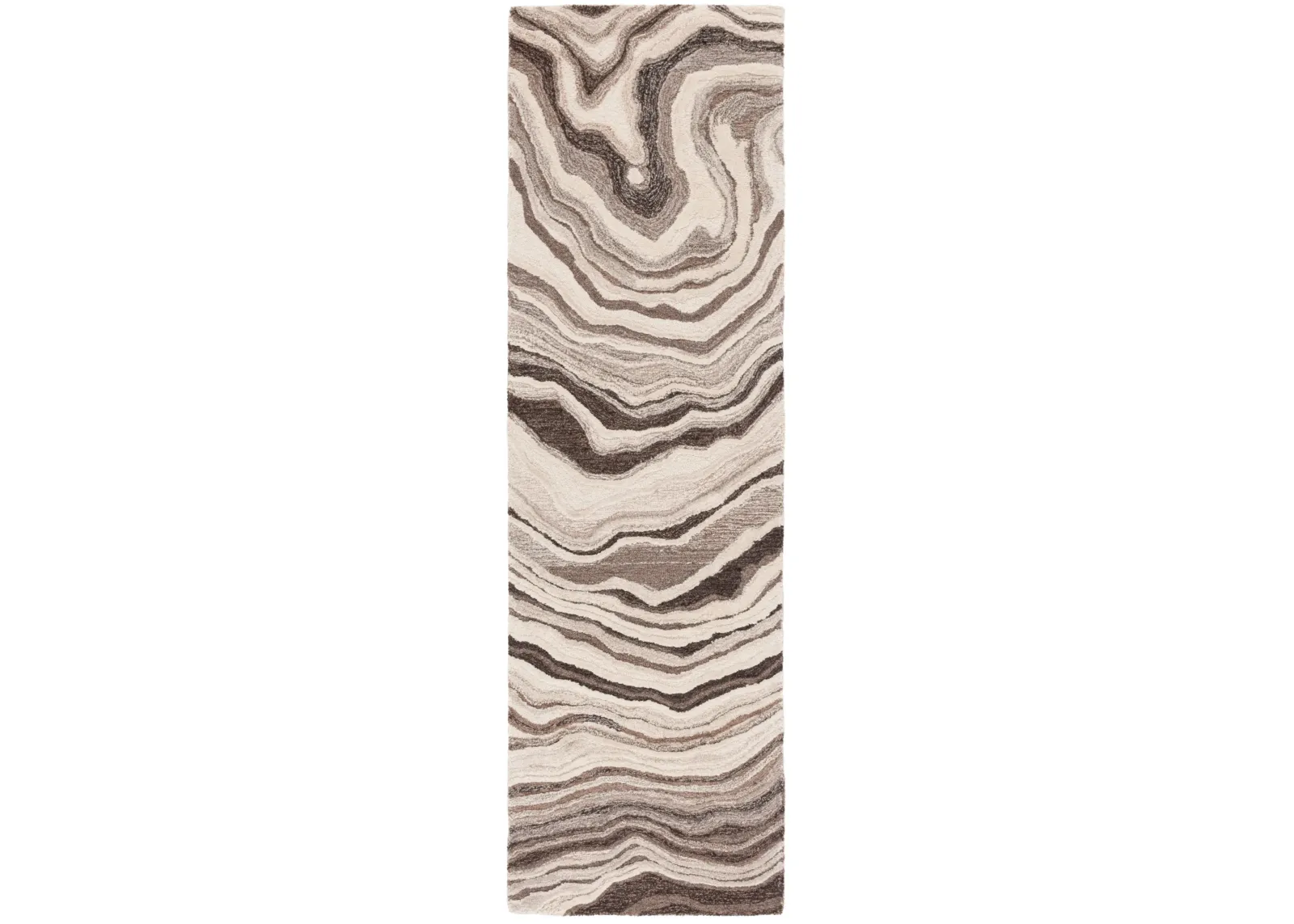 METRO 777 BROWN  2'-3' x 8' Runner Rug