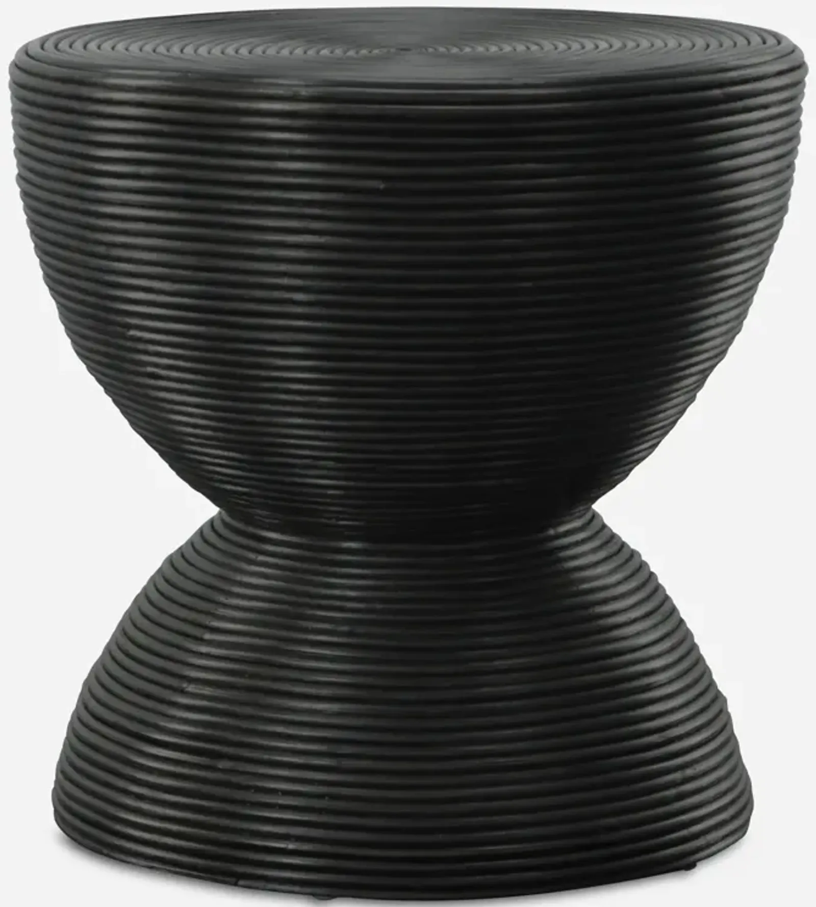 Bongo Black Rattan Side Table