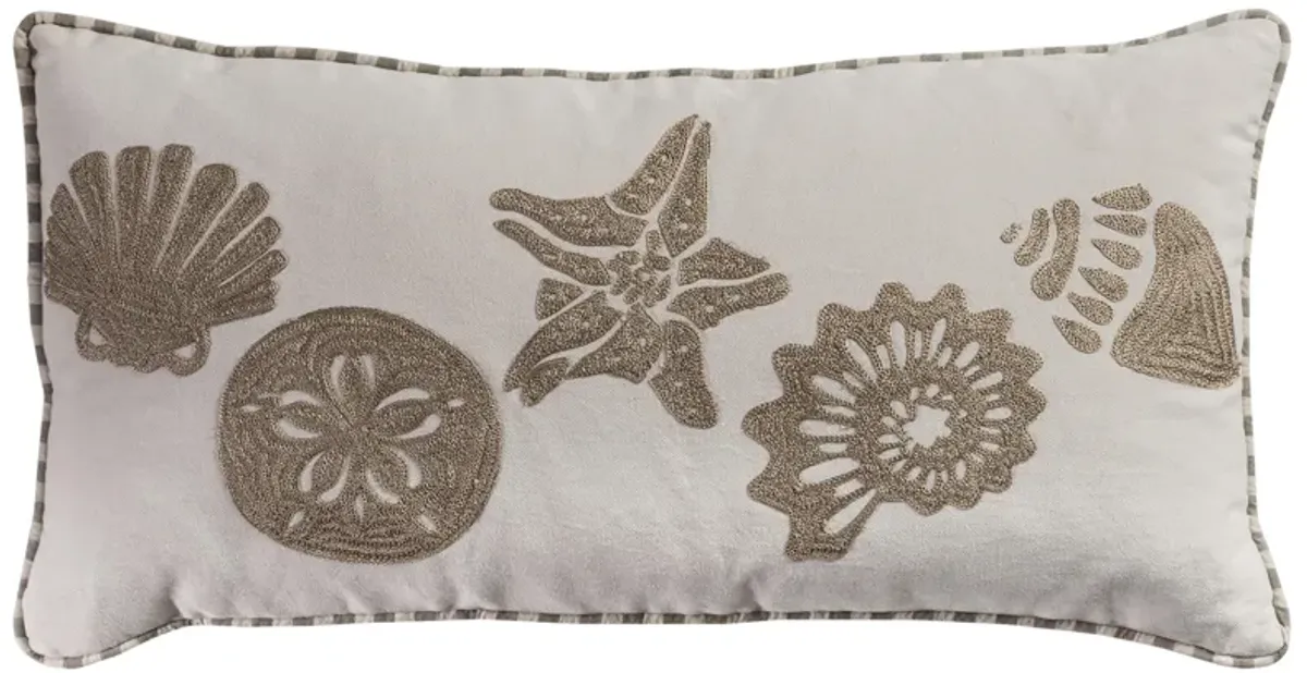 Shells White Pillow