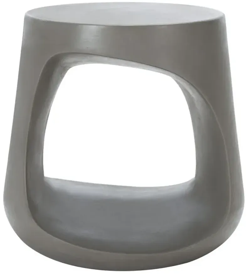 VIKKI CONCRETE ACCENT STOOL