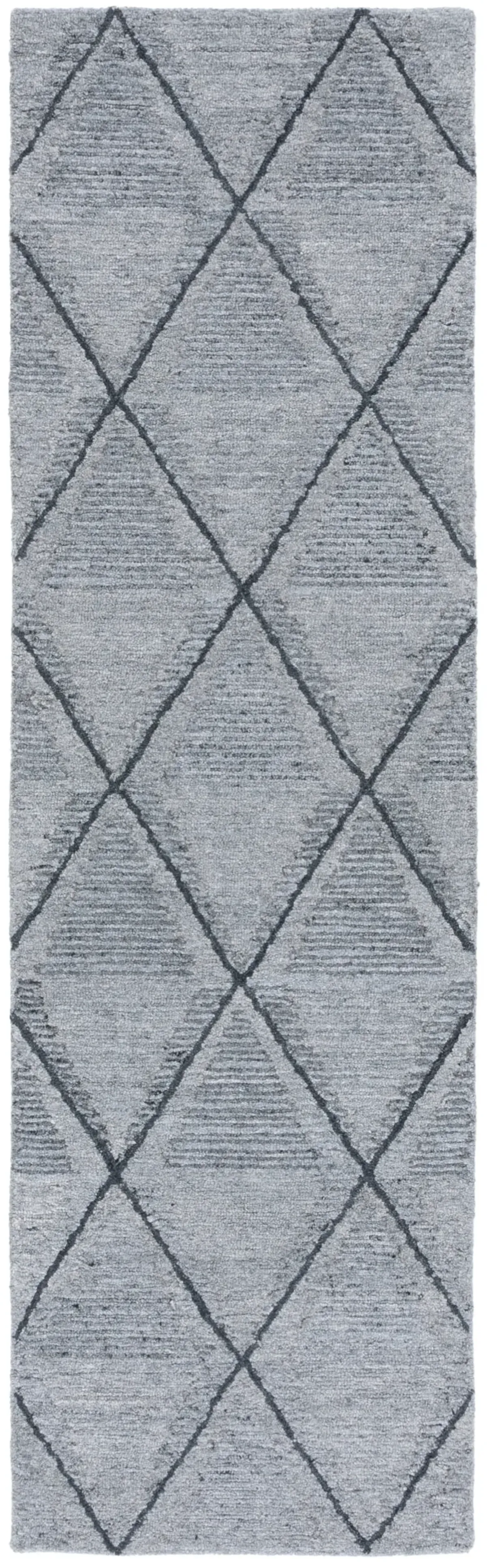 METRO 525 GREY  2'-3' x 8' Runner Rug